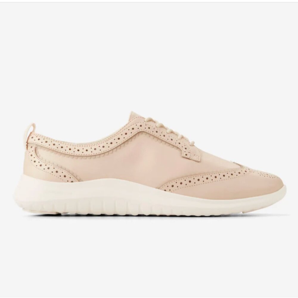 Cole Haan Zerogrand Meritt Wingtip Oxford Women's Shoes in Brazilian Sand, Sz 8